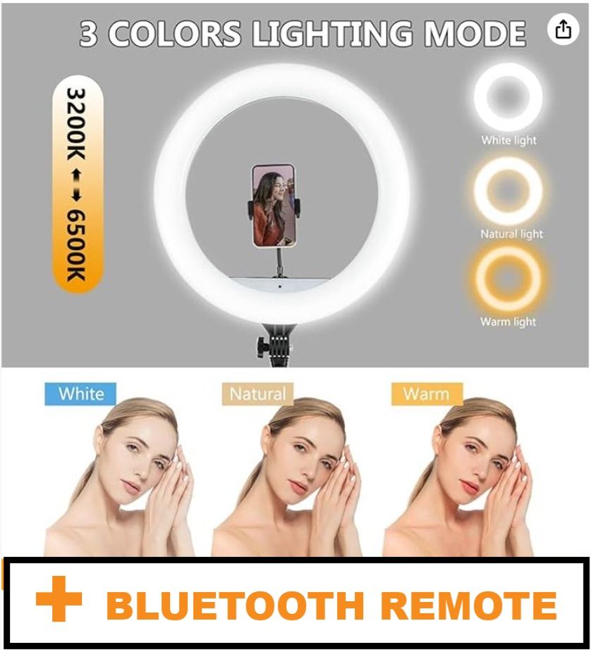 2023 Makeup Light -Ringlight- Ring Light With Bluetooth, MIC