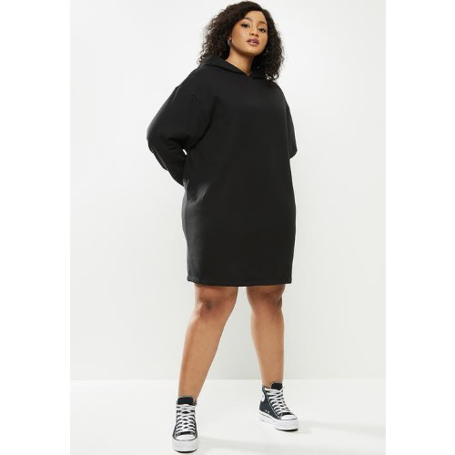 Ladies Gown Hoodie Sweatshirt - Black