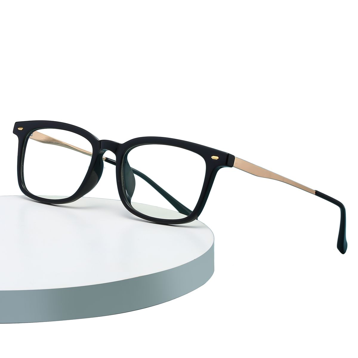 Rectangle Computer Glasses Transparent Thick Eyewear Frames