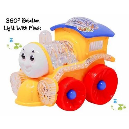 Musical Train Toy With Colourful Ligth And Free Battery