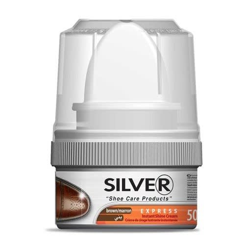 50ml Silver Shoe Cream With Sponge