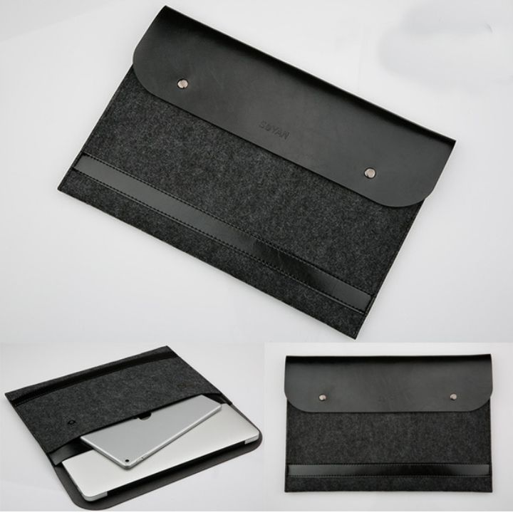 NOTEBOOK BAG POUCH: BLACK