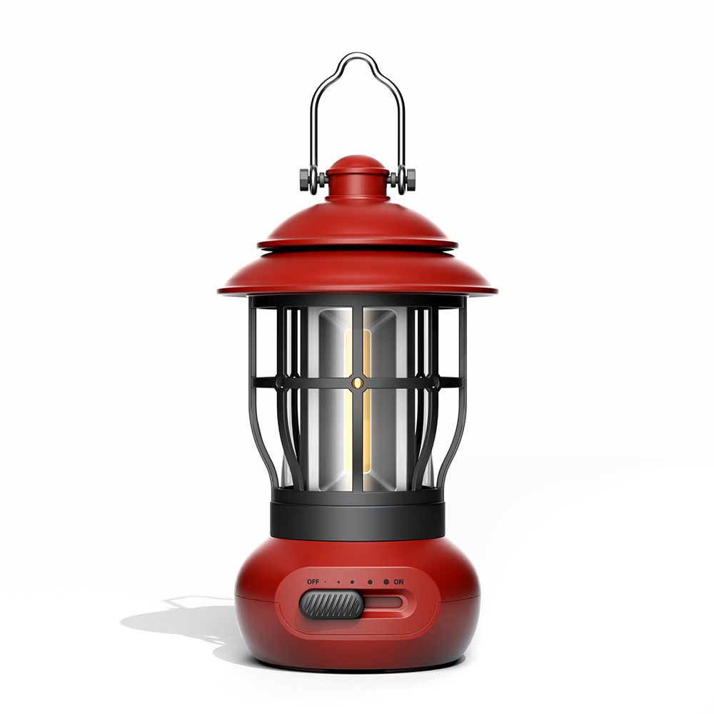 Cordless Camping Lamp Stepless Dimming Outdoor Retro Tent