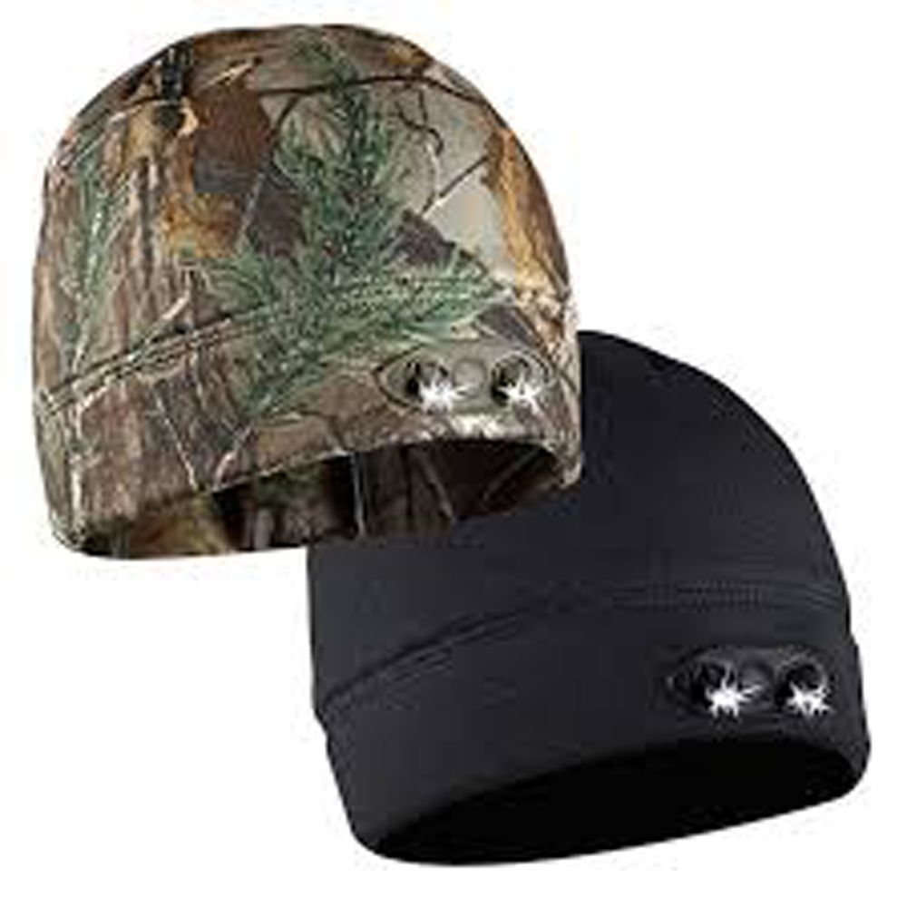 (HeadLamp In A Hat)  Powercap LED Lighted Beanie -  2pcs
