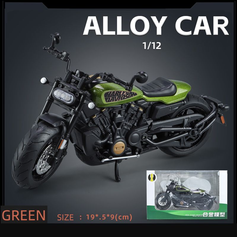 1/12 Davidson Sporter S Christmas Present Alloy Diecast Motorcycle Model  Sound