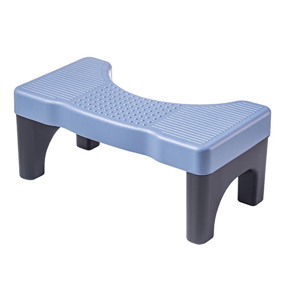 Children Toilet Footstool Squatease Portable Non-slip Toilet for Ages Blue and Black