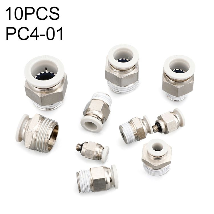 PC4-01 LAIZE 10pcs PC Straight Pneumatic Connector