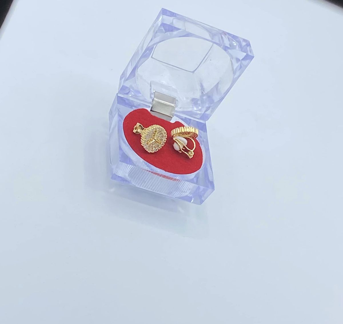 Unique Magnetic Iced Gold Men's Punk Earrings