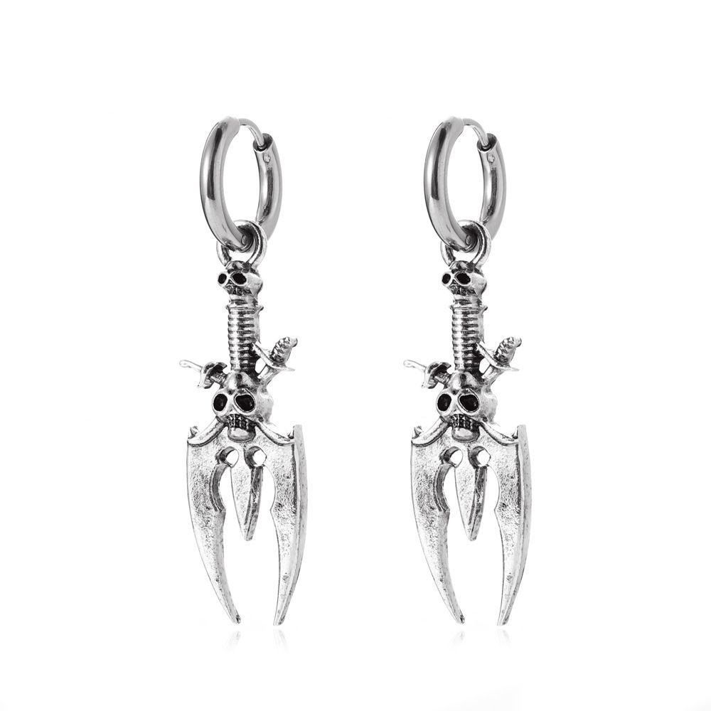 Gothic Exaggeration Skull Earrings