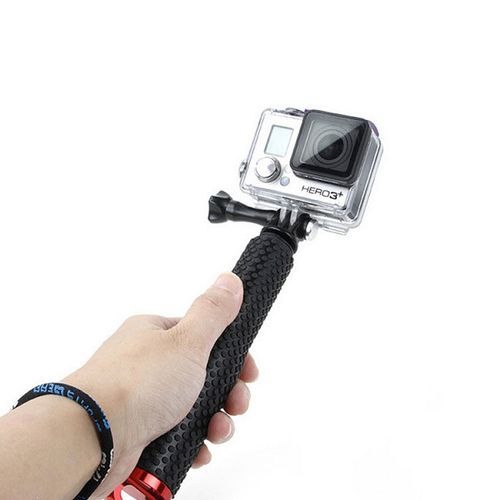 Self-timer Bracket Aluminum Alloy Telescopic Rod Motion Camera Red