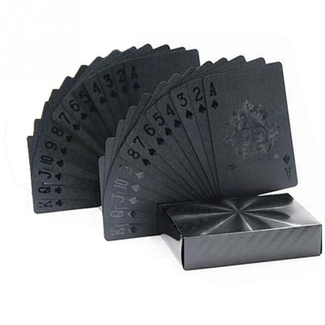 Playing Cards Waterproof Golden Poker Collection Black Hot