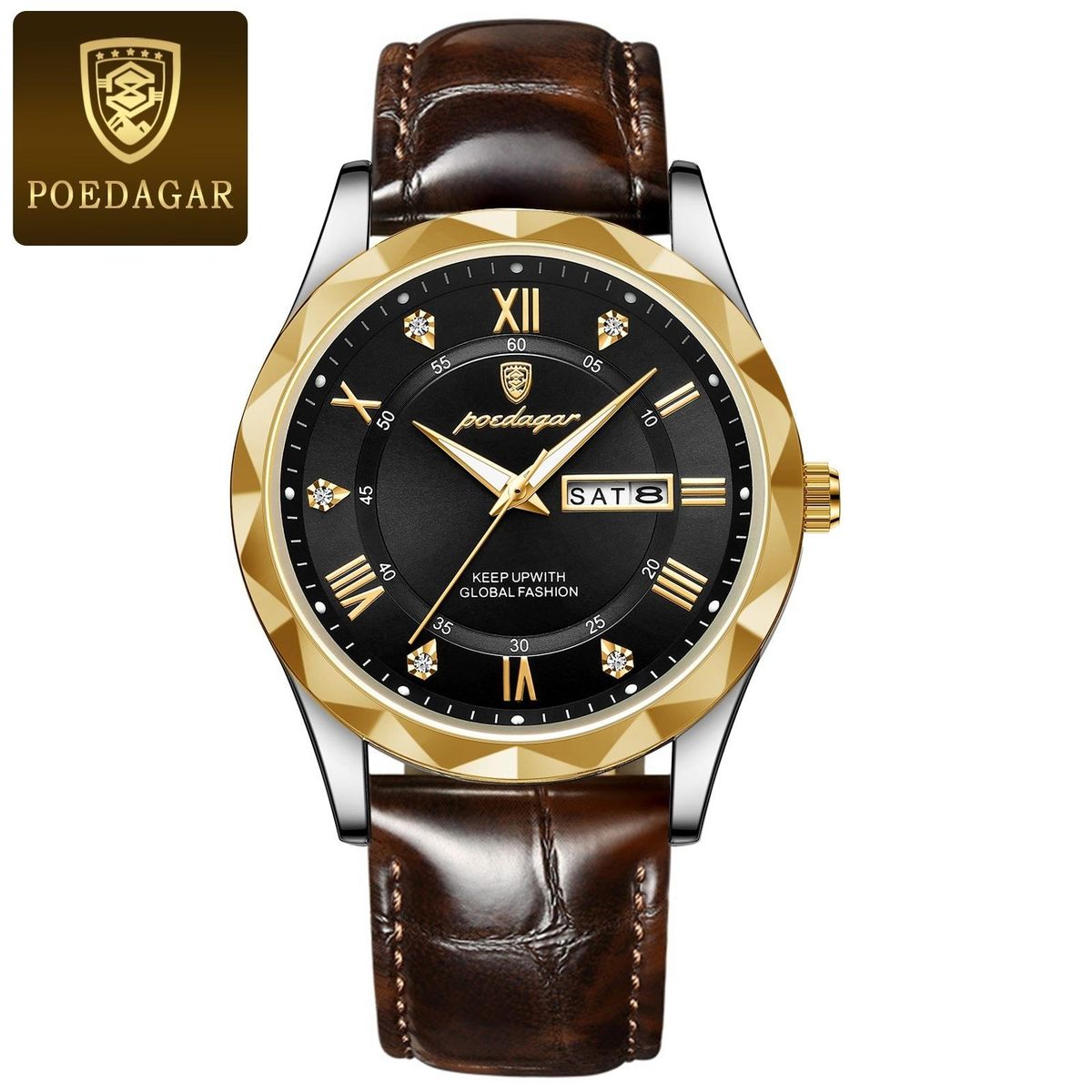 Swiss waterproof luminous new men's watch belt type quartz watch