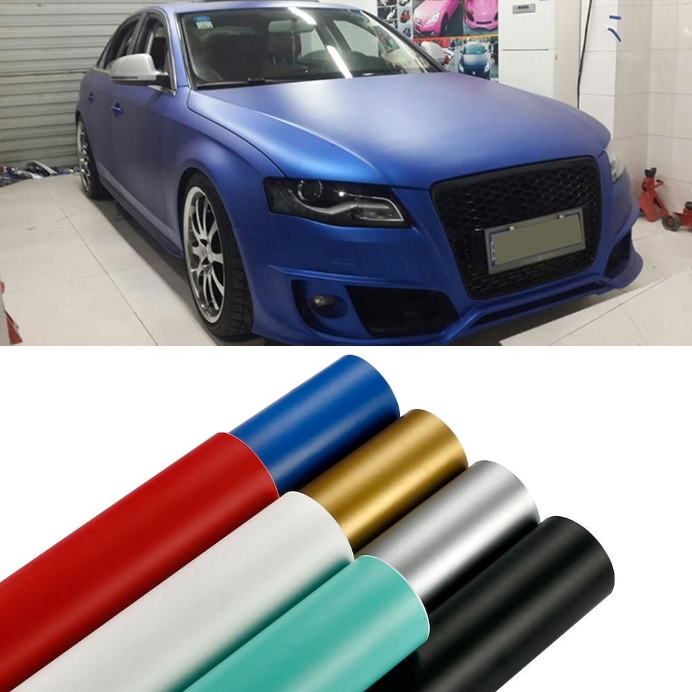 200/600cm*50cm Car Matt Vinyl Wrap Panel Dashboard Door Lift Internal Decoration DIY Decal Self Adhesive Auto Sticker Accessory