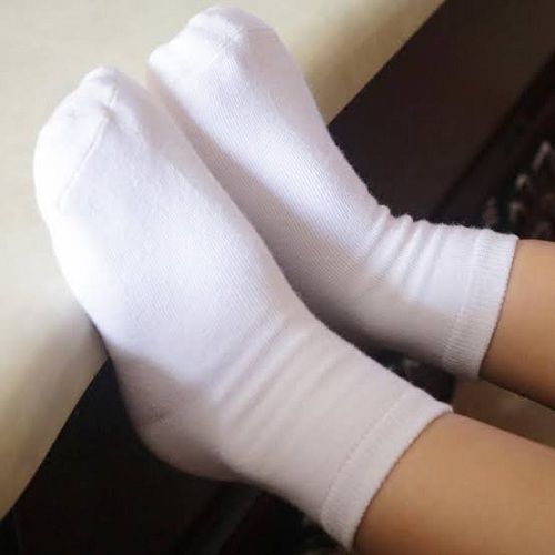 Back To School Children's White Socks (4in1