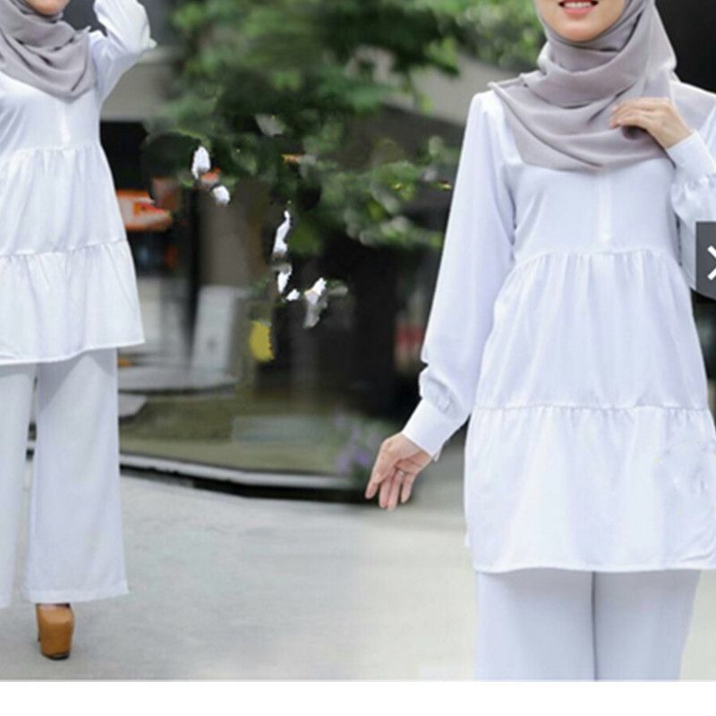 Turkey Long Women Tops Abaya Muslim Blouse Clothes Top Bokep Indonesia-tops
