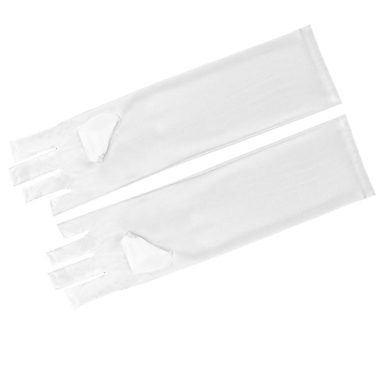 Nail gloves anti-ultraviolet anti-black sunscreen special disposable fingerless gloves nail phototherapy heat insulation gloves long