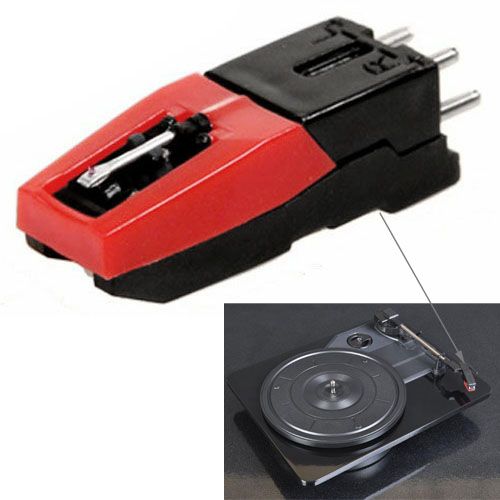 Stereo Stylus Needle For Vinyl LP USB Turntable(Black)