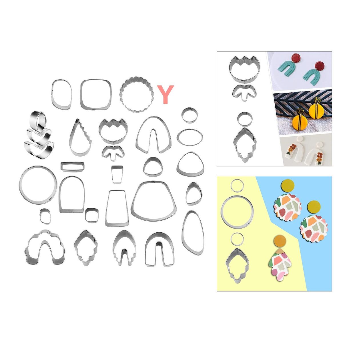28 Pieces Polymer Clay Stainless Steel For Homemade Baking