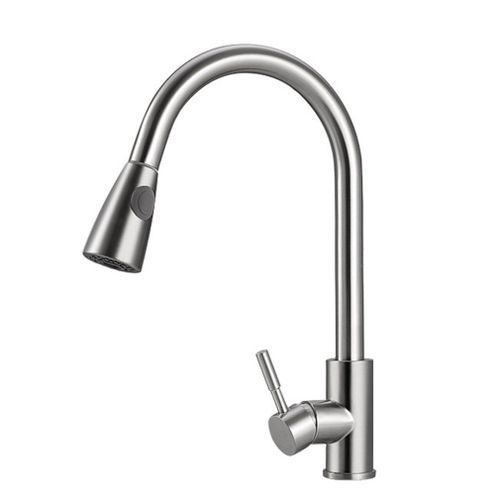 304 Stainless Steel Brushed Pull Out Mixer