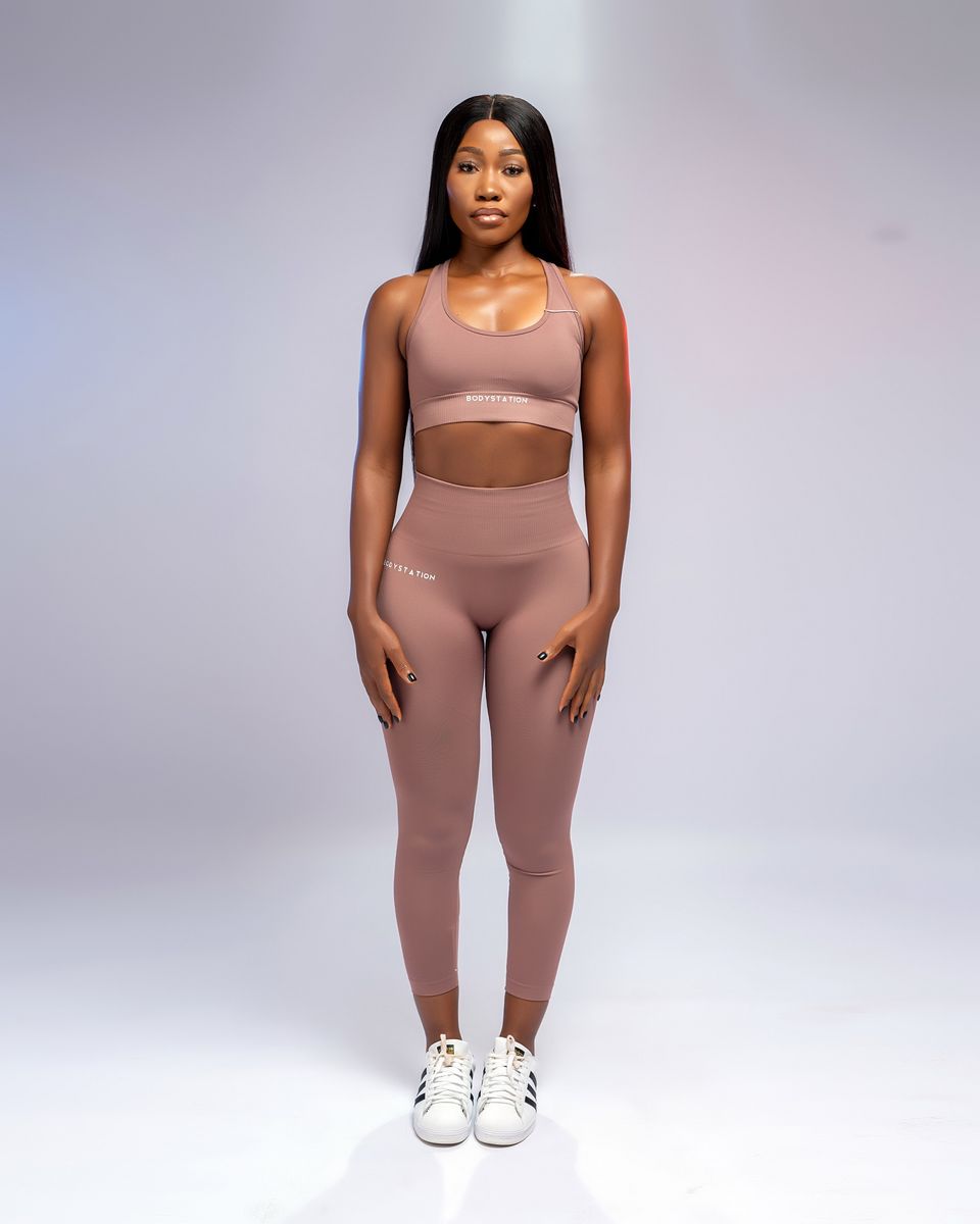 Nala Fitness Wear Set - Brown