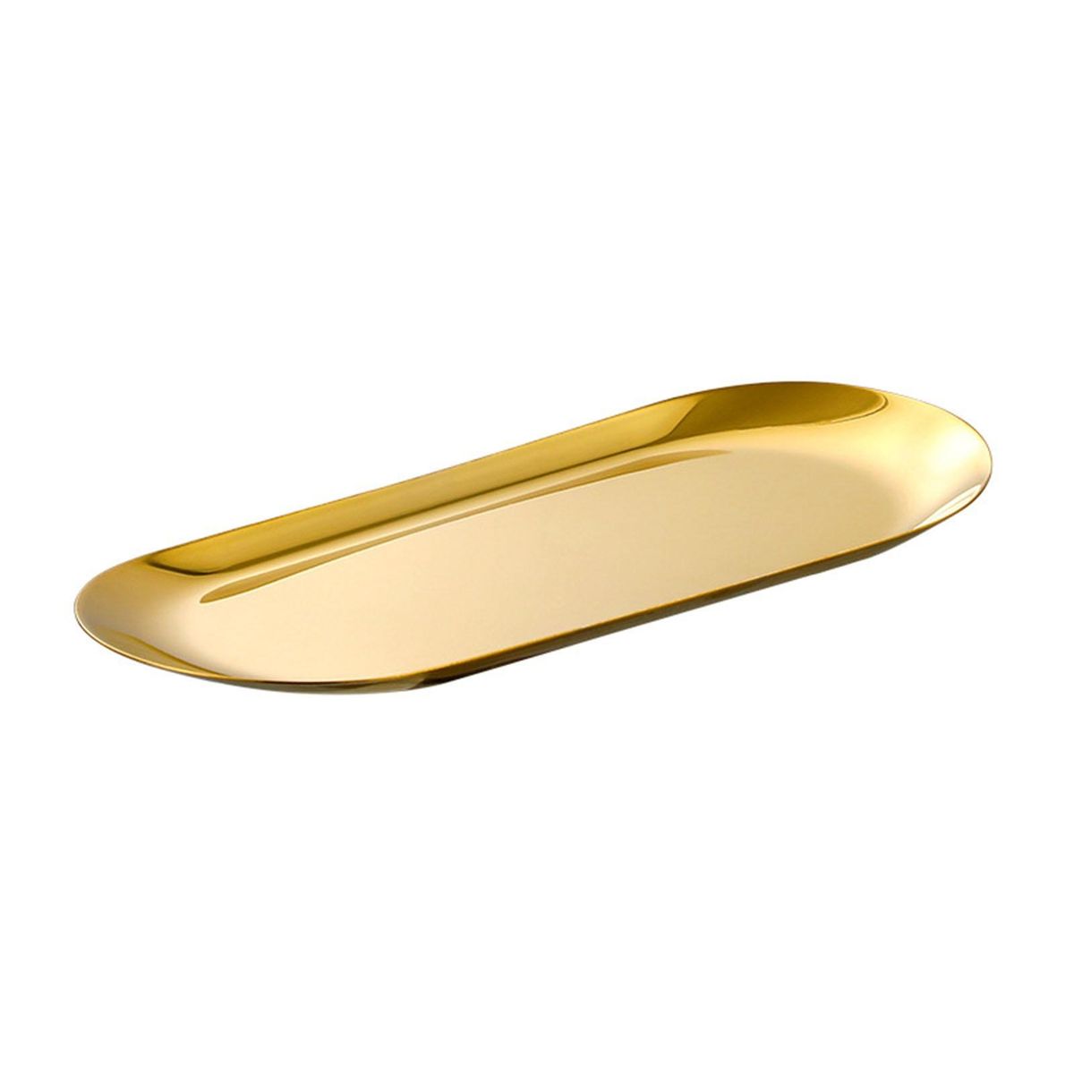 Food Grade Serving Plate Stainless Steel Barbecue Plate Golden