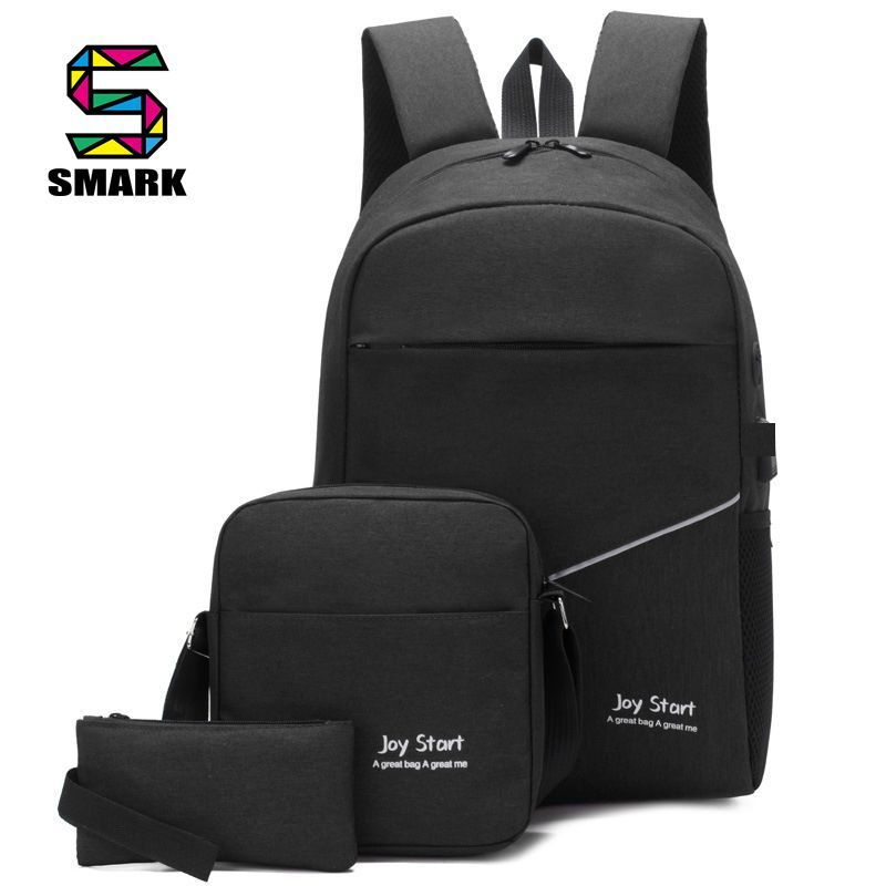 Backpack Laptop Bag Men Bag School Bag Purse Wallet 3 In 1