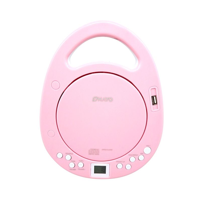 PC-8078 Portable CD Player FM Radio WMA MP3 Play With USB Slot AUX In Earphones Socket Stereo Speaker
