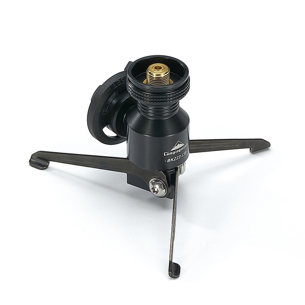 Folding Aluminum Alloy GasStove Adapter Tripod GasLamp Stoves Bracket Outdoor Cartridge Furnace Adapter Camping Hiking Picnic Cooking Accessory