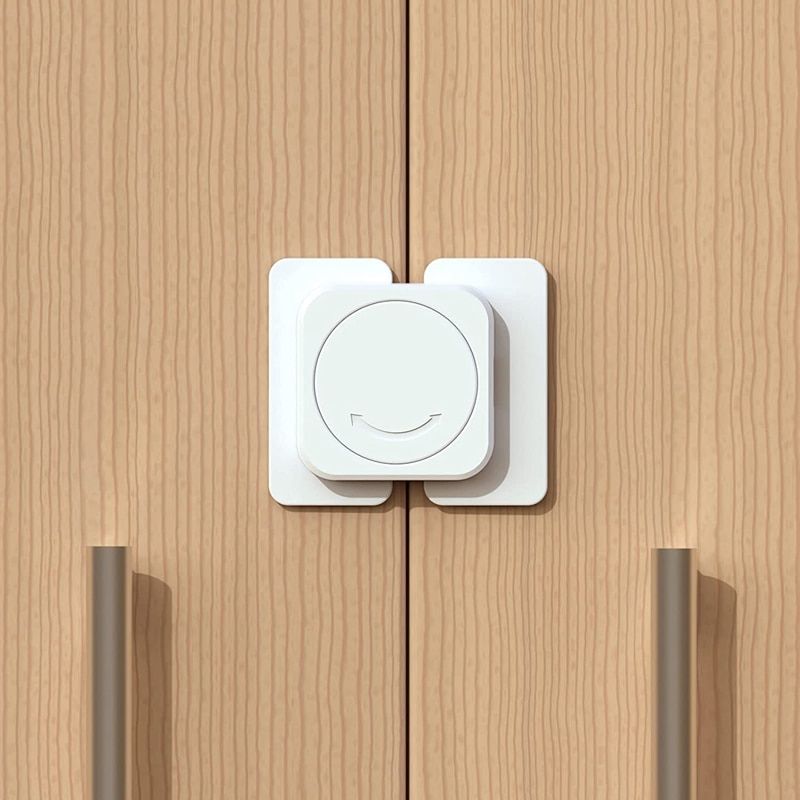 AT14 Child Lock For Cabinet And Drawers, 8 Pieces,Cabinet Lock,Baby For Gluing, Drawer Lock, Cabinet Lock,Child Lock, Drawers