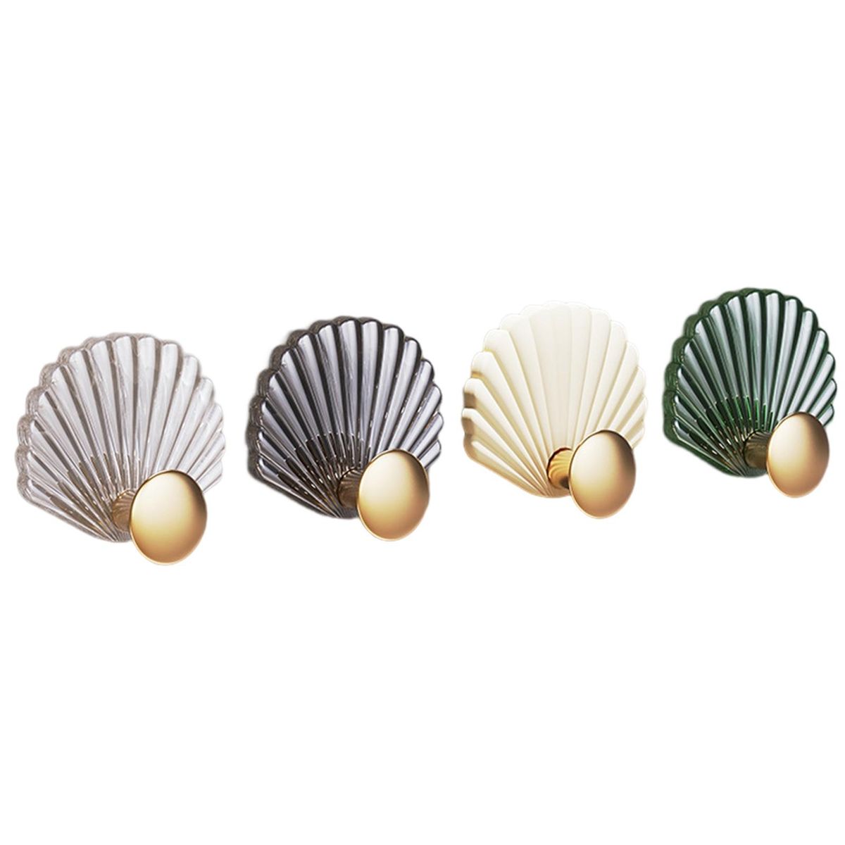 4Pcs Sticky Hooks Self Adhesive Wall Hooks Mix Color