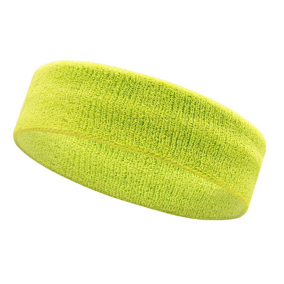 Yoga Headband Performance Headband Moisture-wicking Stretchy for Yoga Fluorescent Yellow
