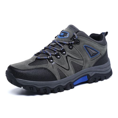 Big Size Mens Outdoor Hiking Climbing Shoes-Grey