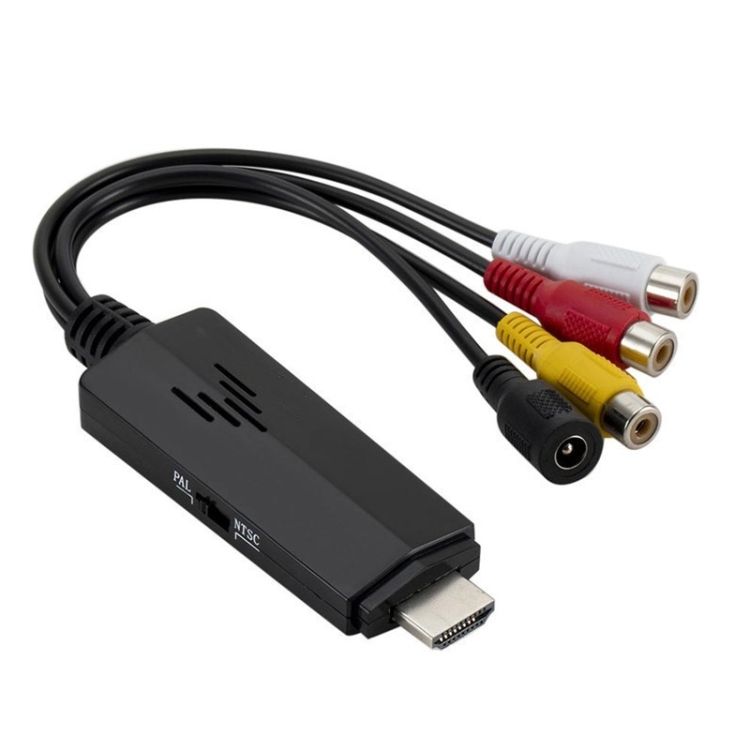 HD To 3 AV CVBS Converter Adapter