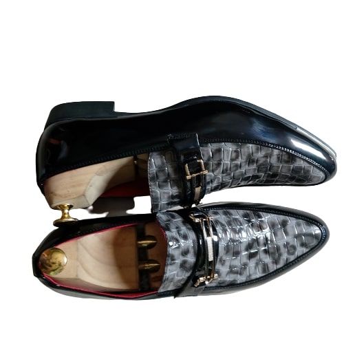 Mens Business Dress Shoes Italian Style Leather Shoes Black 《ORDER A SIZE LESS》