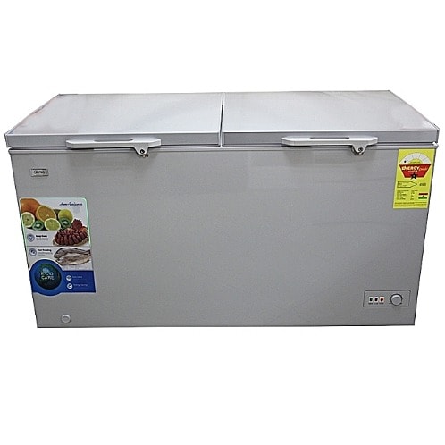 Double Door Chest Freezer - Frz Fc 55dd - 420L - Silver