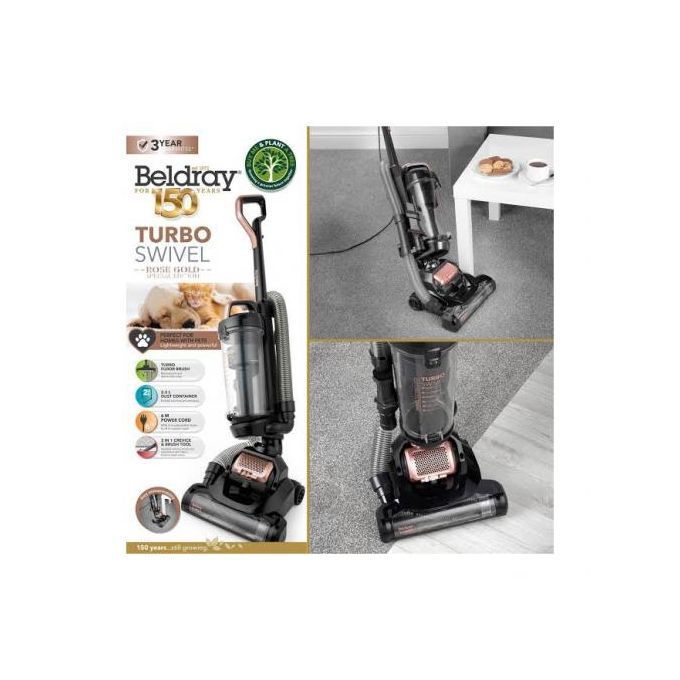 Turbo Swivel Vacuum Cleaner-rose Gold