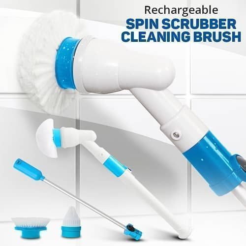 Multi-purpose Cordless Rechargeable Spin Scrubber