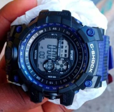 Children Sports LED Digital Military Watches Blue