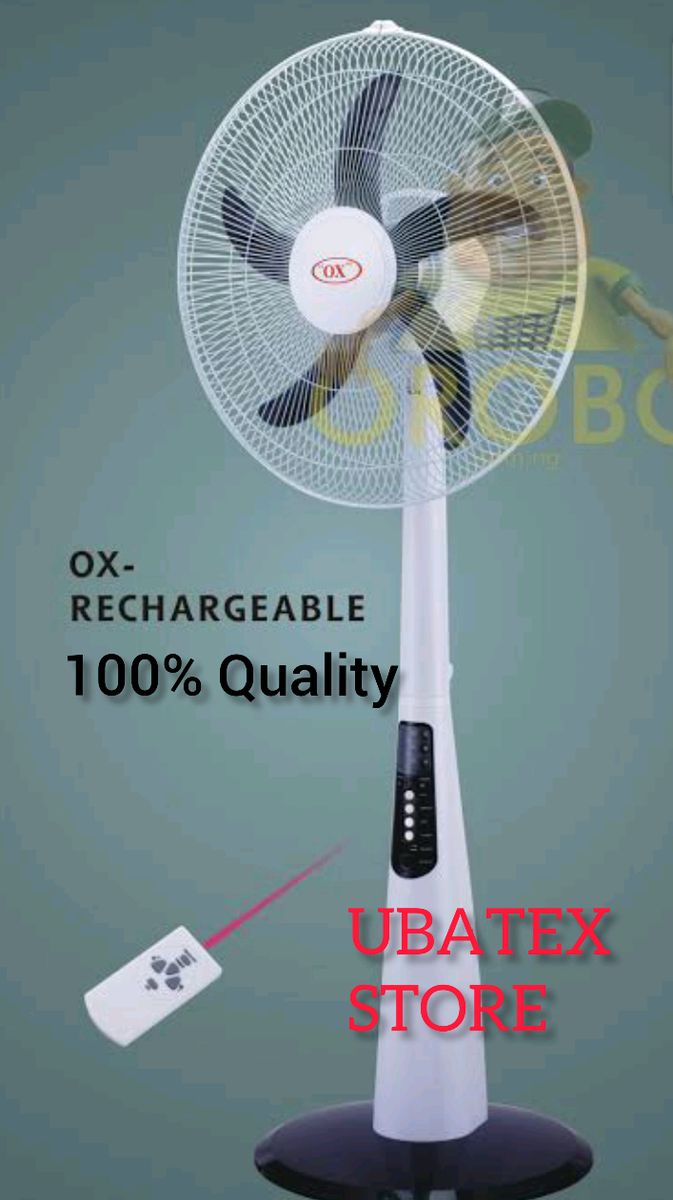 Quality 18-inch Rechargeable Standing Fan Wit Remote