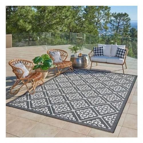 Indoor/outdoor Area Rug - Bronte Black