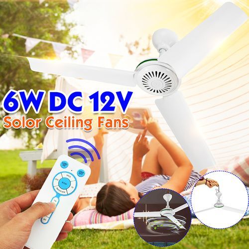 Portable 12V DC Ceiling Fan 3 Bla De 0.7AMP HQ Caravan