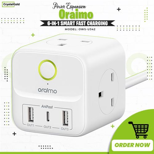 6-In-1 Portable PowerHub Expansion Cube