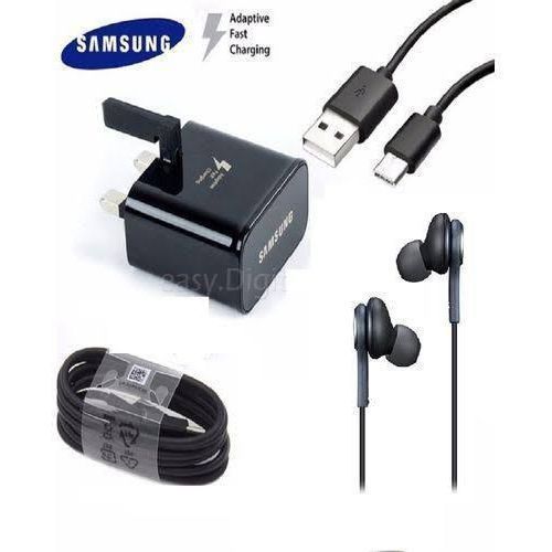 Fast Charger + FREE Black Earpiece And Charger Cord Cable For Samsung Galaxy A10E A50 A20 Note 10 S20 Plus Ultra 5G A51 A71,LG G7 G8 V40 V50 G9 V60 Thinq