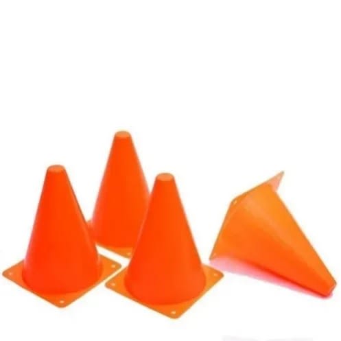 Lightweight Cone - Plain Red - 4 Pieces