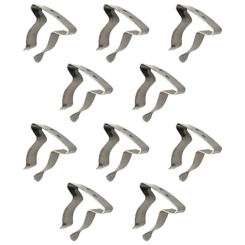 10 Pcs Stainless Steel Holder Clip for Boat Yacht Canoe Fish