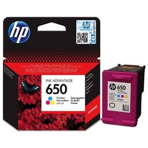 650 Tri-color Original Ink Advantage Cartridge - (CZ102AE)