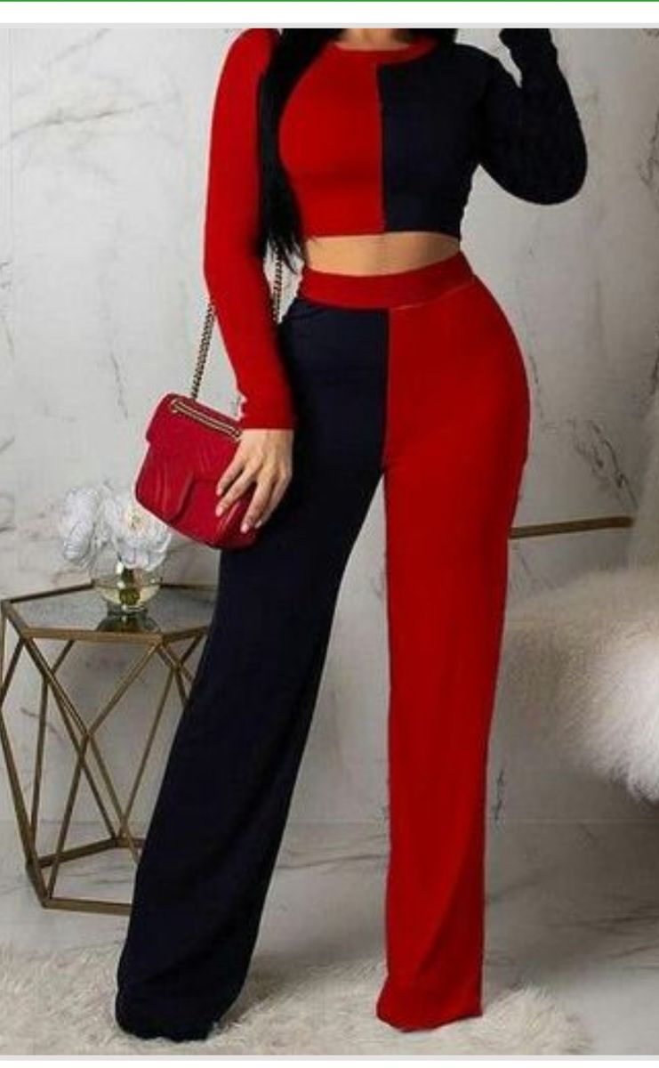 Black And Red Assurance Two Piece Set
