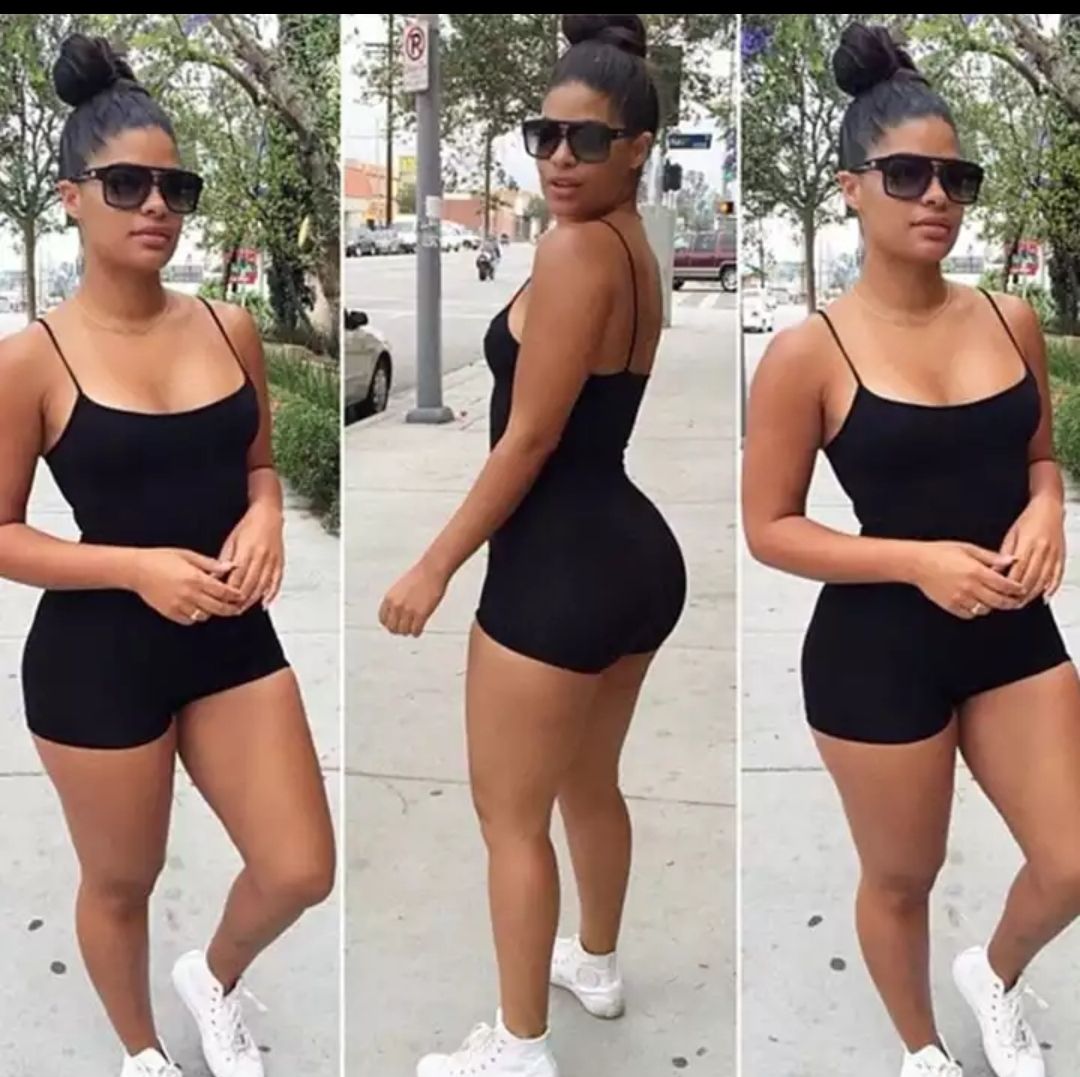 Hot Black Sexy Sleeveless Bodysuit