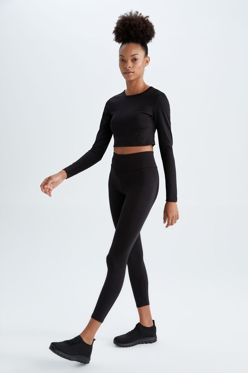 Woman - Legging Fit Leggings-Black