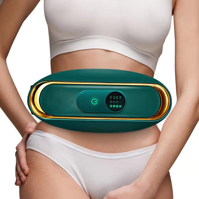 Slimming Machine Weight Loss Artifact Lazy Big Belly Full Body Thin Waist Stove Belt-Green 10 Speed